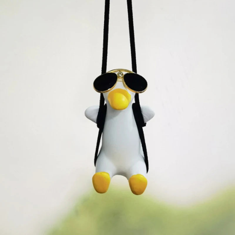 Swinging Duck for Car Rearview Mirror