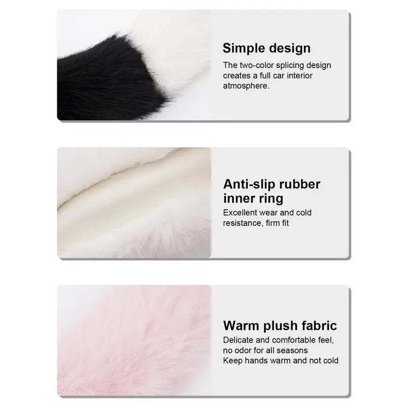 Luxury Plush Steering Wheel Cover