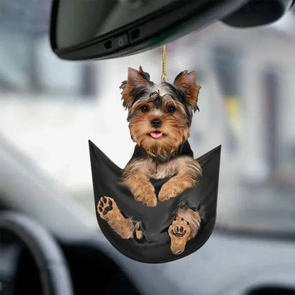 Cute Dog Car Mirror Pendant